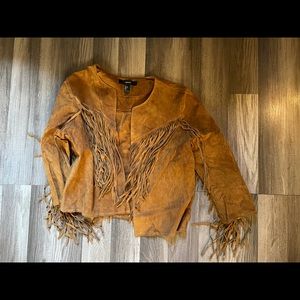 Tassel jacket! Suede material